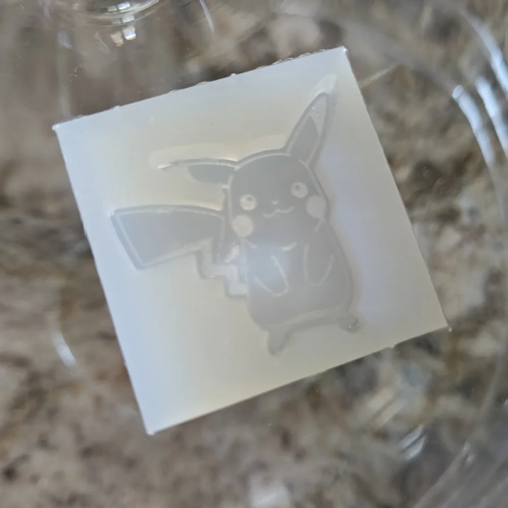 Pikachu Happy Birthday Cake Topper & Mold - Blue and Yellow